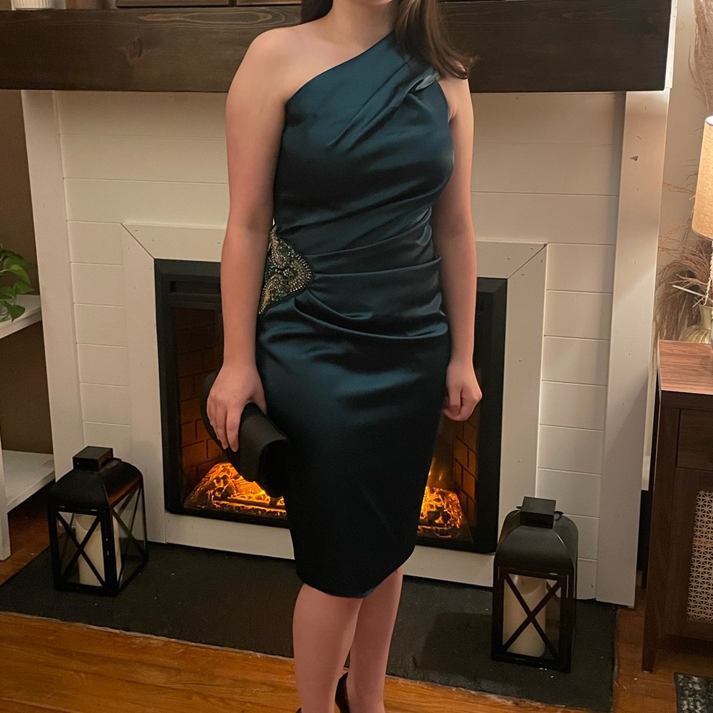 Eliza J Emerald Green Dress